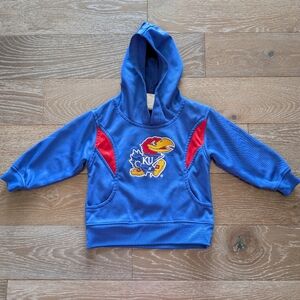 University of Kansas Jayhawks KU Kids Blue Hoodie Sweatshirt Size 3T